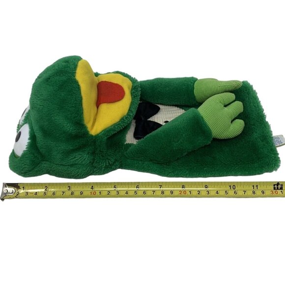 Dakin Green Frog Hand Puppet 1985 Vintage Plush Black Bowtie Golf Club Cover - Picture 11 of 11